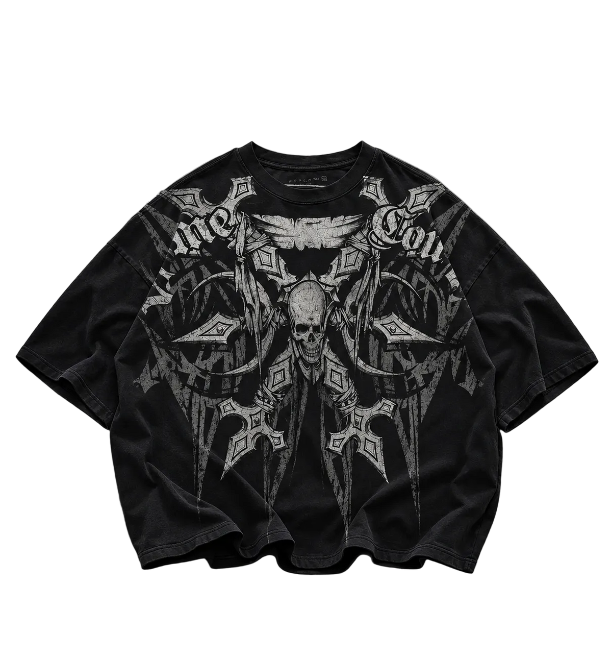 GOTHIC SKULL CROSS TEE