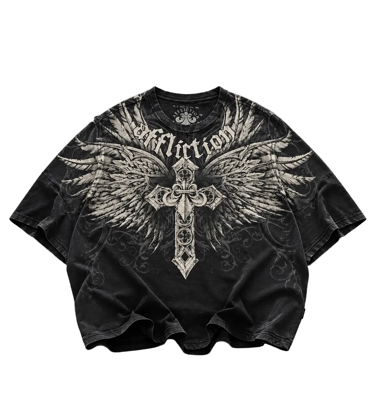 AFFLICTION SERAPHIC CROSS TEE