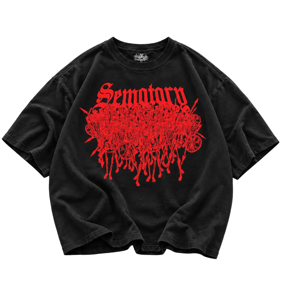 BLOOD RED SEMATARY GRAPHIC TEE