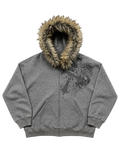 SHADOW SKULL FUR HOODIE