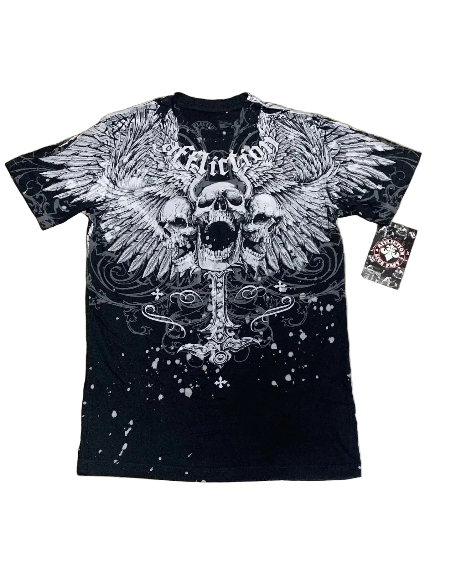 AFFLICTION WINGED SKULL TEE®
