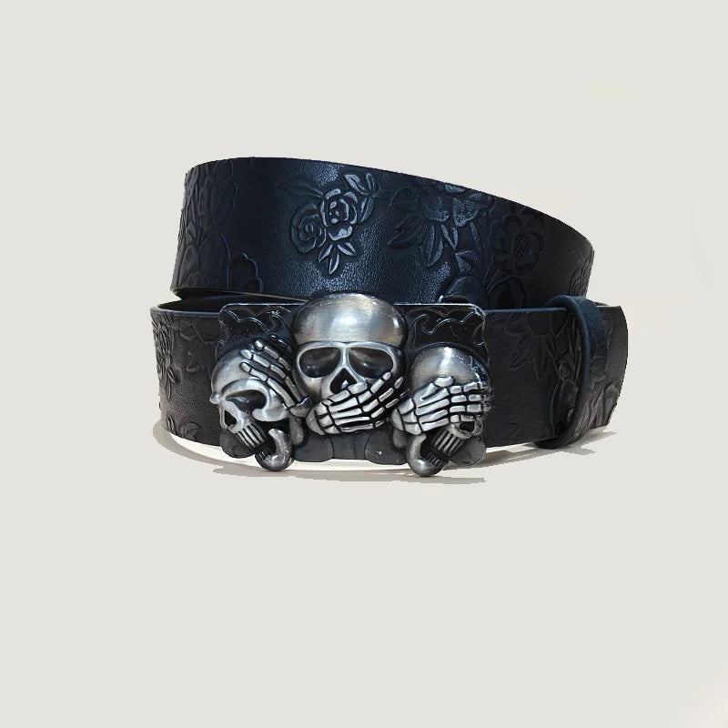 SILENT DEATH SKULL BELT